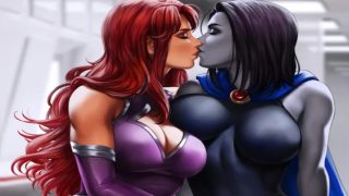 Kissing Teen Titans Porn Cosplay Lesbian Raven Teen Titans Cosplay Porn Porn Teen Titans Terra Cosplay Sex