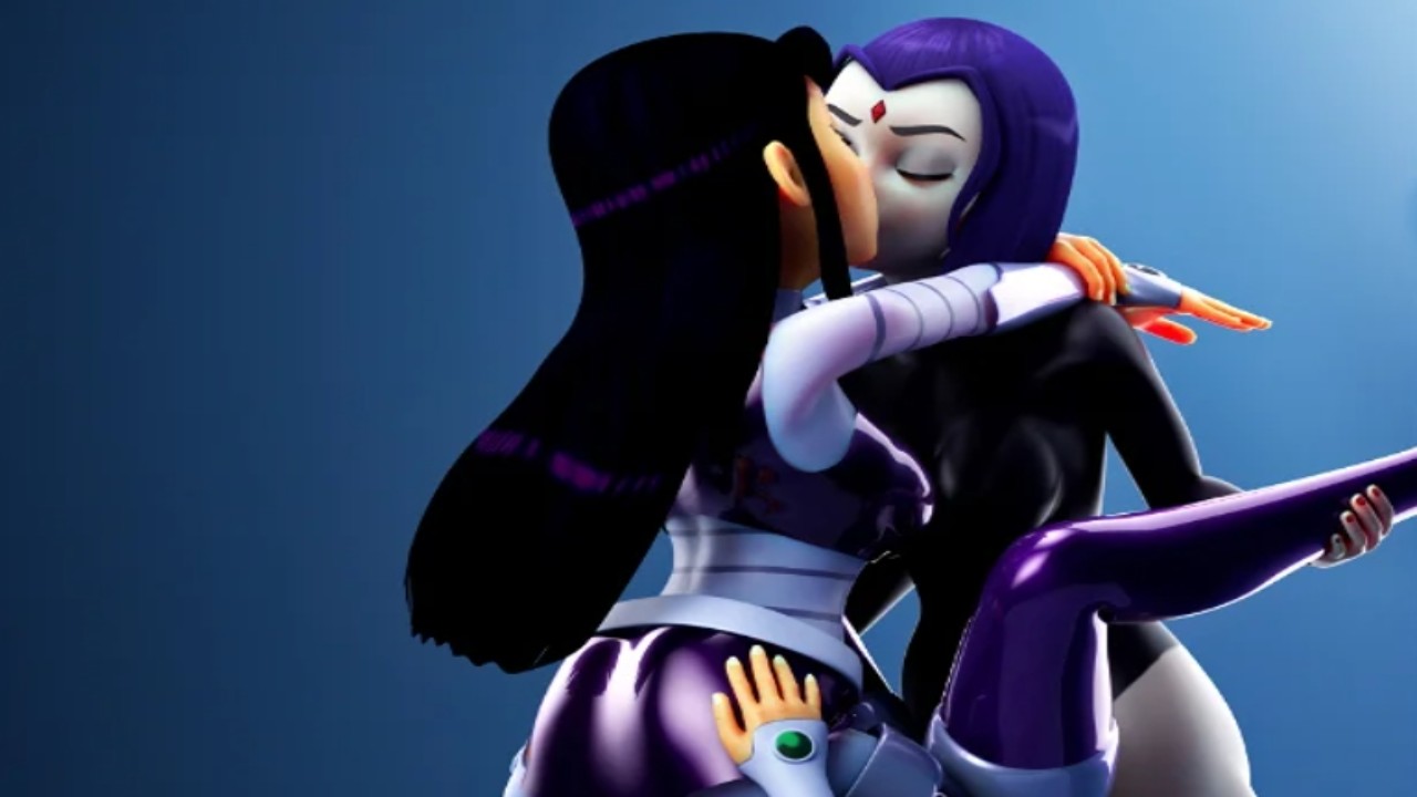 teen titans go raven and robin having sex in the shower see more see through starfire's clothes then has sex with her teen titan