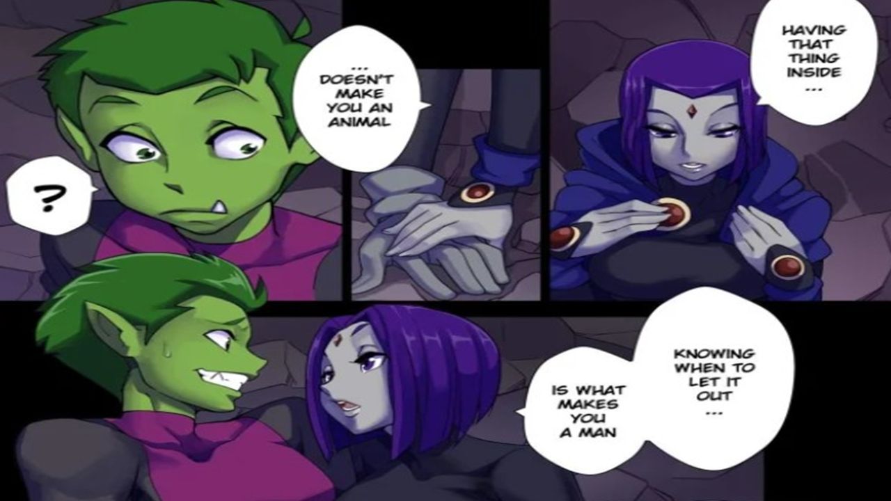 nude teen titans starfire and raven sex comic porn teen titans raven having sexd crying porn